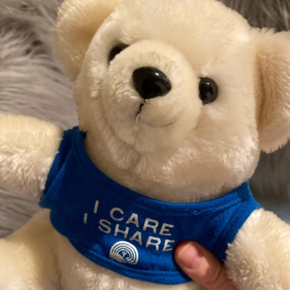 RARE vintage pfizer I care I share plush bear - Picture 5 of 5